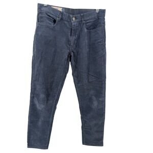 Marine Layer Original Slim Corduroy Pants Men's 30x30 Navy Blue